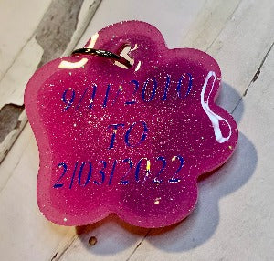 Paw Memorial Keychain