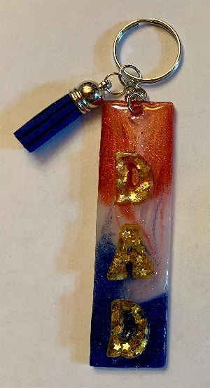 DAD Rectangle Keychain