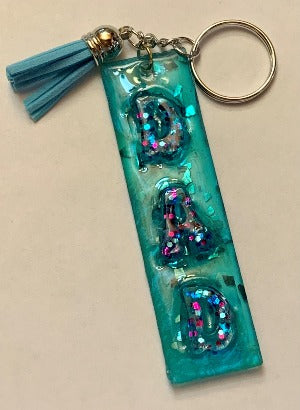 DAD Rectangle Keychain
