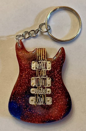 Guitar Body Keychain