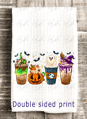 Waffle Weave Kitchen Towels, Halloween