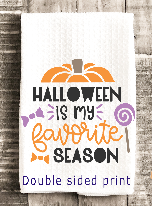 Waffle Weave Kitchen Towels, Halloween