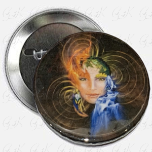 Elemental Goddess Magnet or Pinback Button