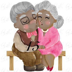 Waffle Weave Kitchen Towels, Old Couple Love