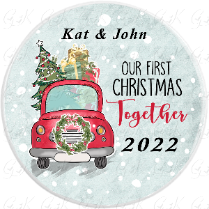 Ornament, Our First Christmas Truck