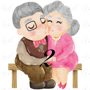 Old Couple Love Tote Bags