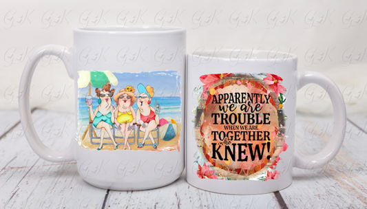 Coffee Mugs, 3 Hotties Friends