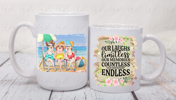 Coffee Mugs, 3 Hotties Friends