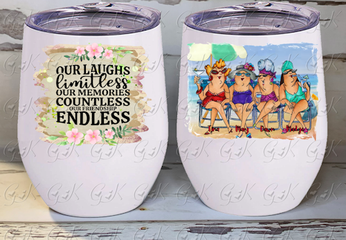 Stemless Cup, Hottie Friends
