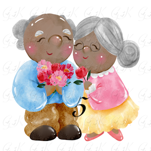 Waffle Weave Kitchen Towels, Old Couple Love