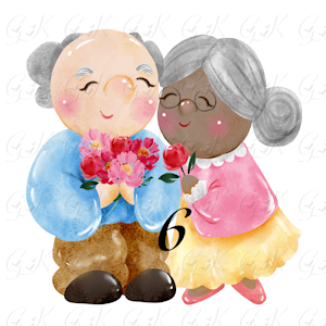 Waffle Weave Kitchen Towels, Old Couple Love