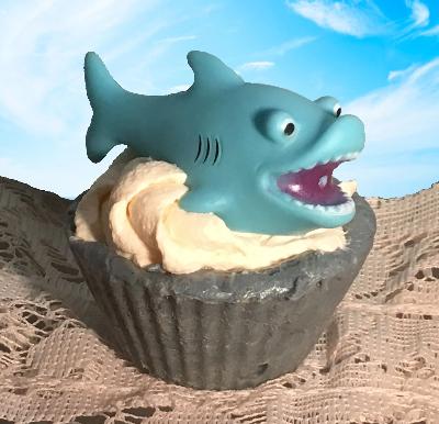 Baby Shark Homemade Cupcake Soap