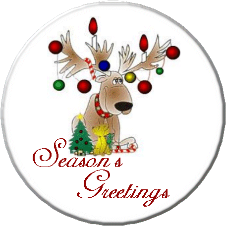 Seasons Greetings Reindeer - Granny Kate's