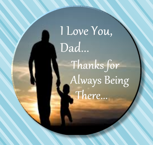 Father's Day Magnet or Pinback Button 2