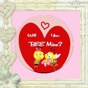 Bee Mine Magnet or Pin - Granny Kate's