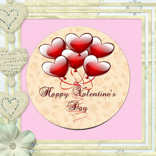 Valentine Balloons Magnet or Pin - Granny Kate's