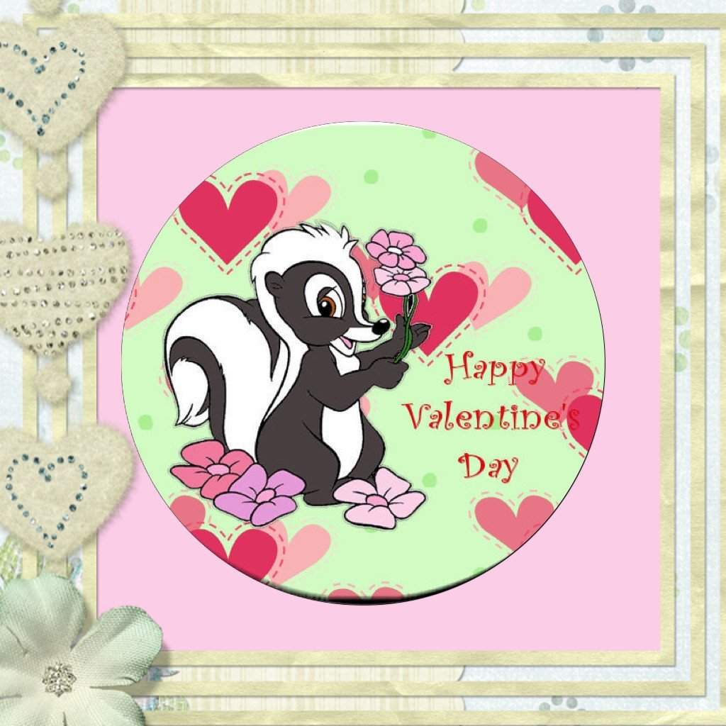 Valentine Skunk Magnet or Pin - Granny Kate's