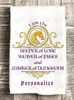 Waffle Weave Kitchen Towels, Dungeons & Dragons