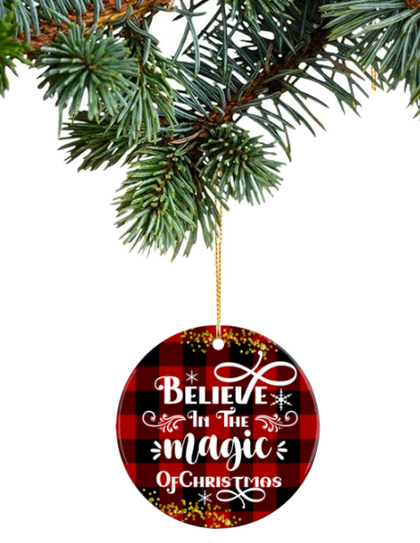 Ornament, Christmas Plaid