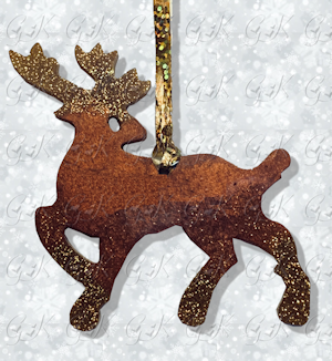 Reindeer Resin Ornament