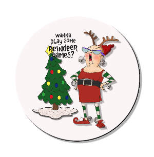 Reindeer Games Magnet or Pinback Button