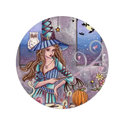 Witch With Owl - Granny Kate's