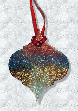 Arabesque Resin Ornament