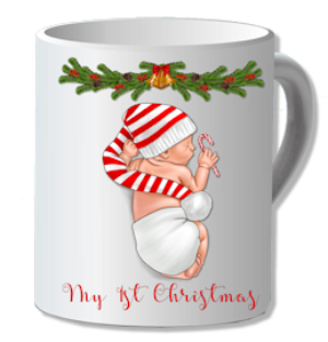 Coffee Mugs, Christmas Babies