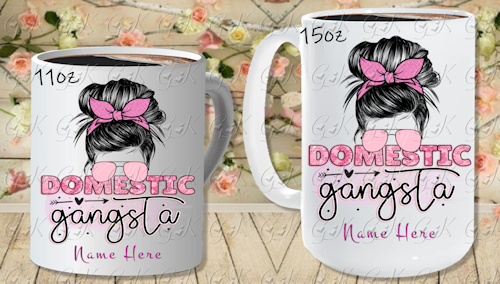 Coffee Mugs, Domestic Gangsta