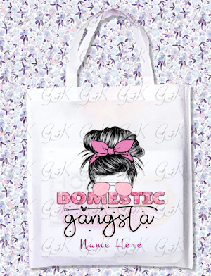 Domestic Gangsta Tote Bags