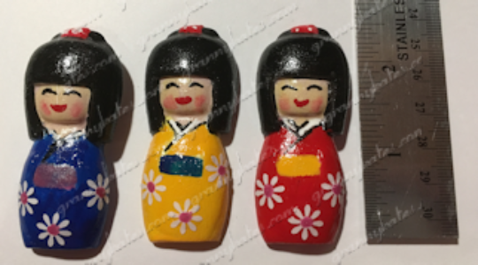 Japanese Girl Resin Magnet