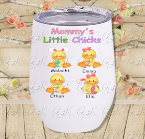 Stemless Cup, Little Chicks