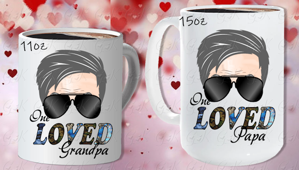 Coffee Mugs, One Loved Grandparent