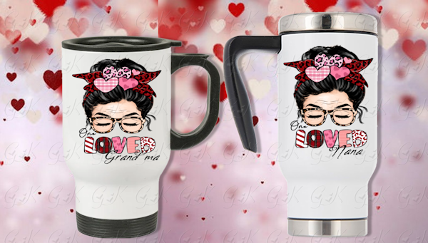 Travel Mugs With Handle, One Loved Grandparent