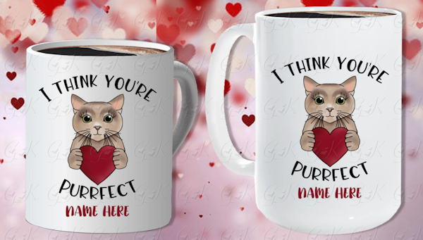 Coffee Mugs, Purrfect Love Kitty