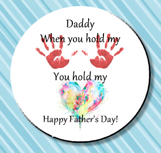 Father's Day Magnet or Pinback Button 3